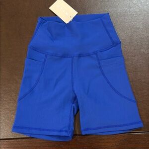 NWT wilo cobalt blue bike short XS